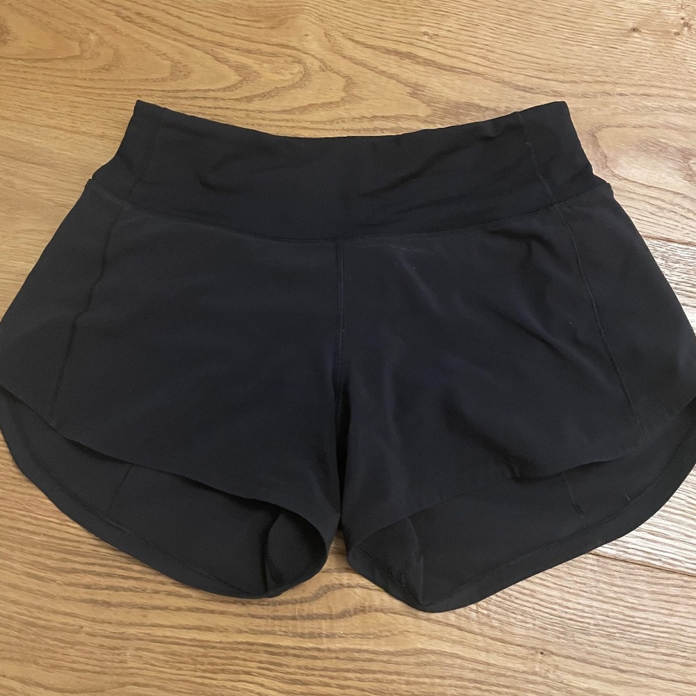 Lululemon speed-ups mid rise 4 inch size 2